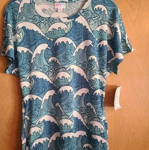 LuLaRoe Mitzi tunic top with sash